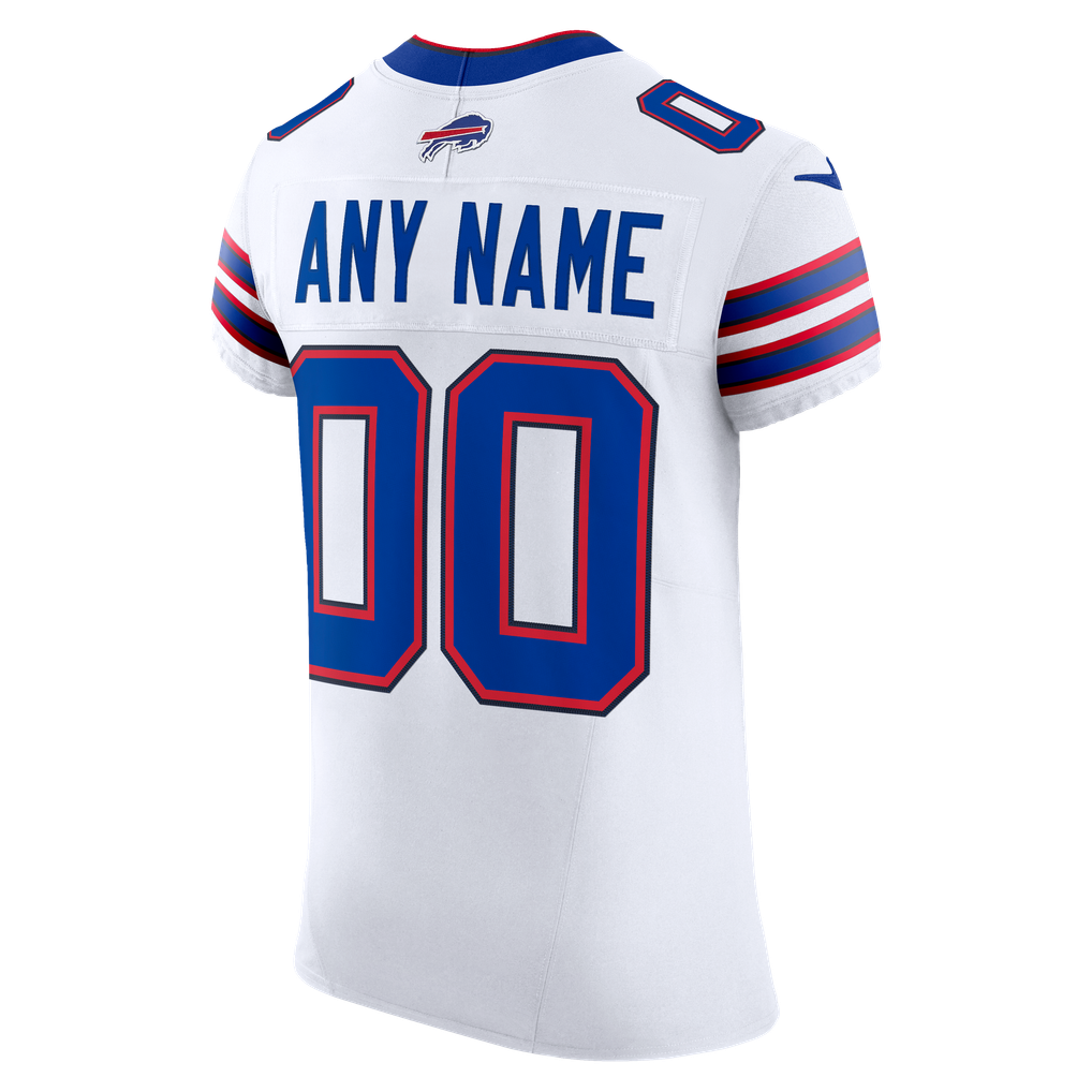 Men's Buffalo Bills White Vapor F.U.S.E. Elite Custom Jersey