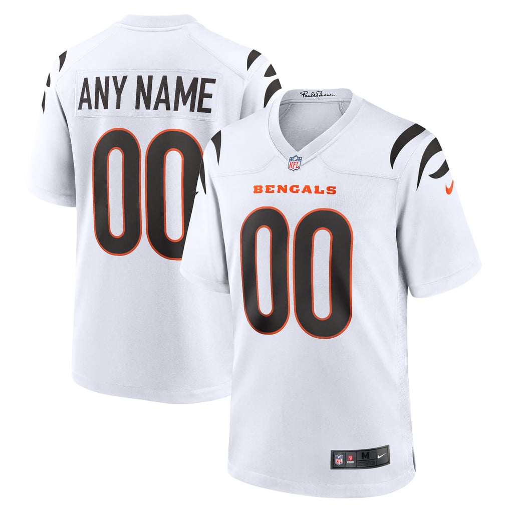 Men's Cincinnati Bengals White Game Custom Jersey