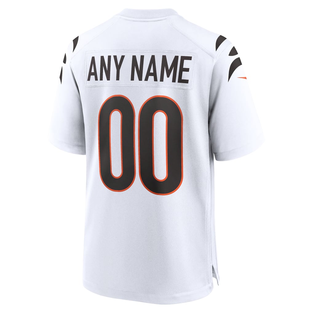 Men's Cincinnati Bengals White Game Custom Jersey