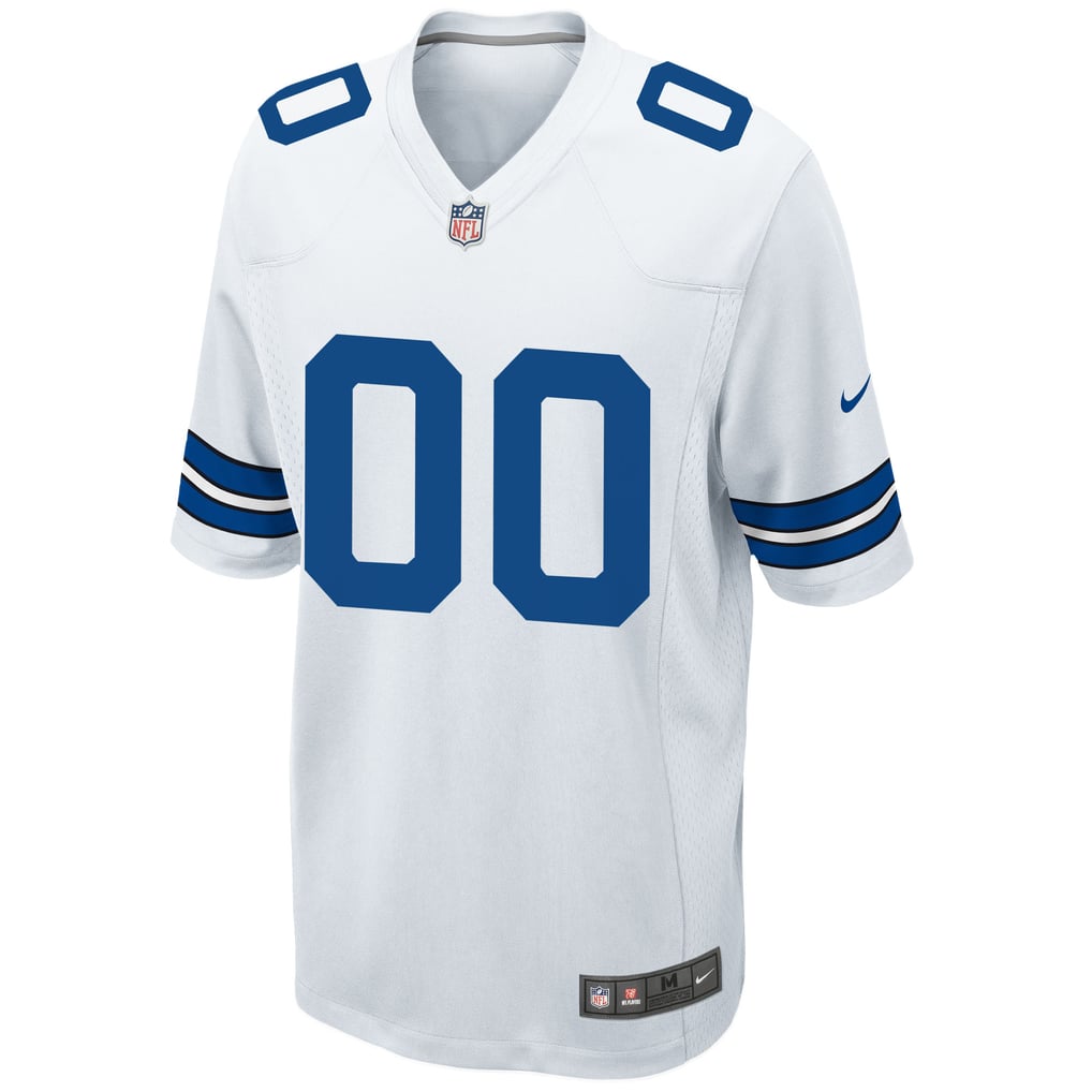 Men's Dallas Cowboys White Custom Game Jersey