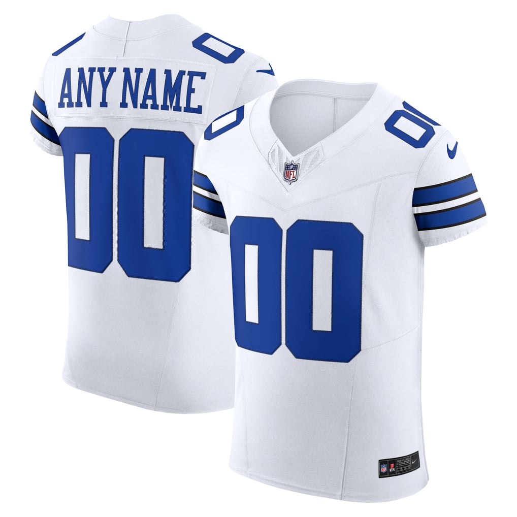 Men's Dallas Cowboys White Vapor F.U.S.E. Elite Custom Jersey