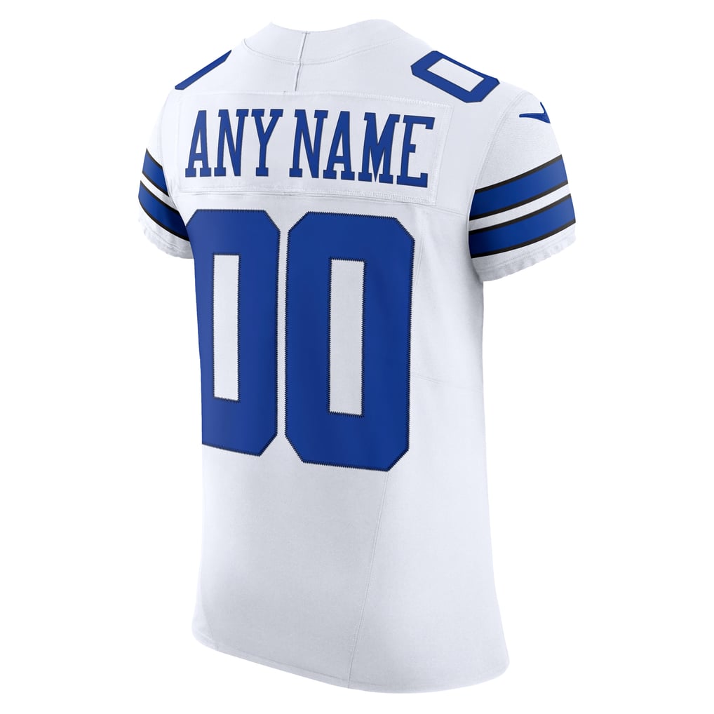 Men's Dallas Cowboys White Vapor F.U.S.E. Elite Custom Jersey