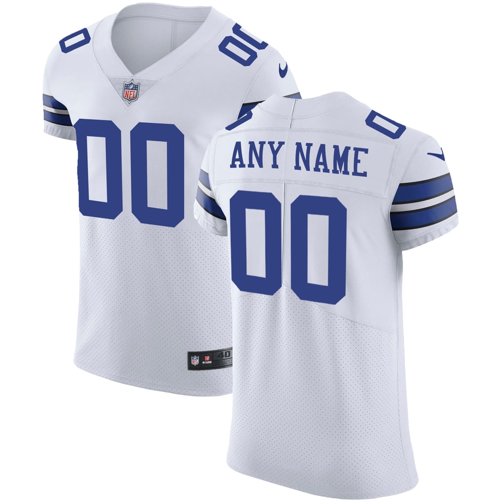 Men's Dallas Cowboys White Vapor Untouchable Custom Elite Jersey