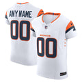Men's Denver Broncos White Vapor F.U.S.E. Elite Custom Jersey