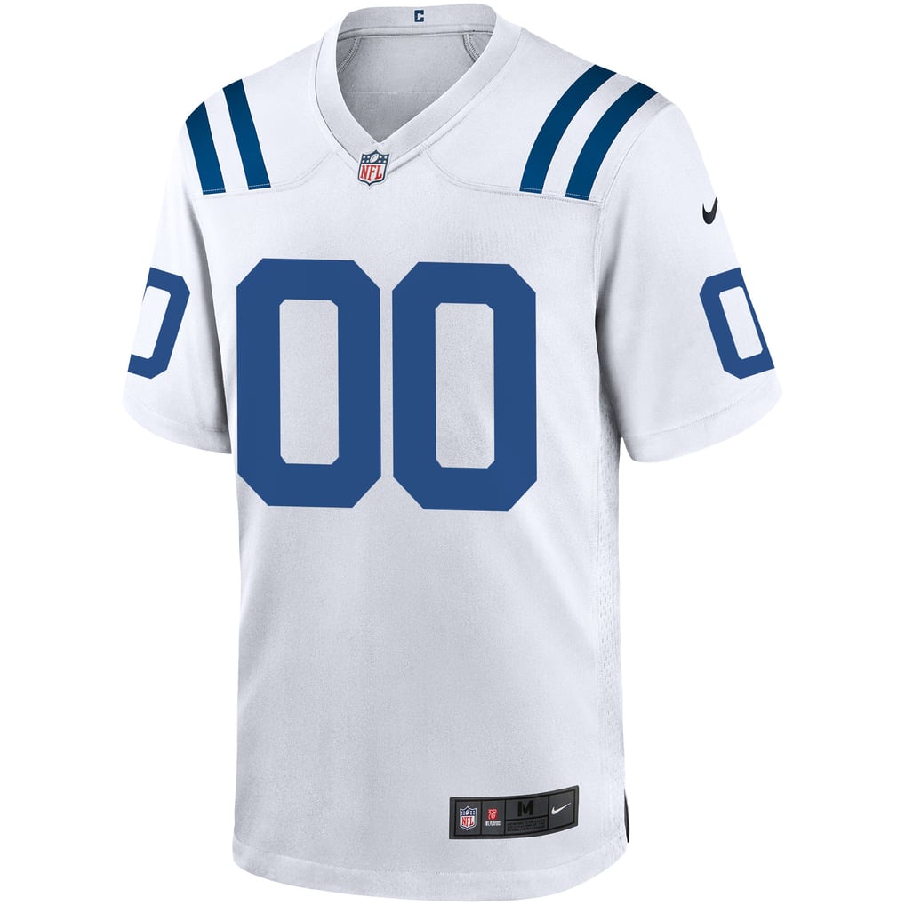 Men's Indianapolis Colts White Custom Game Jersey