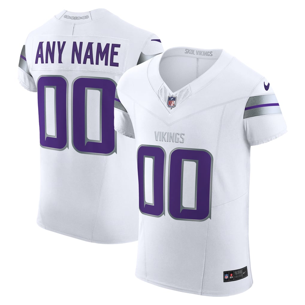 Men's Minnesota Vikings White Vapor F.U.S.E. Elite Custom Jersey