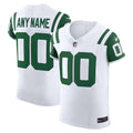Men's New York Jets White Vapor F.U.S.E. Elite Custom Jersey