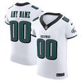 Men's Philadelphia Eagles White Vapor F.U.S.E. Elite Custom Jersey