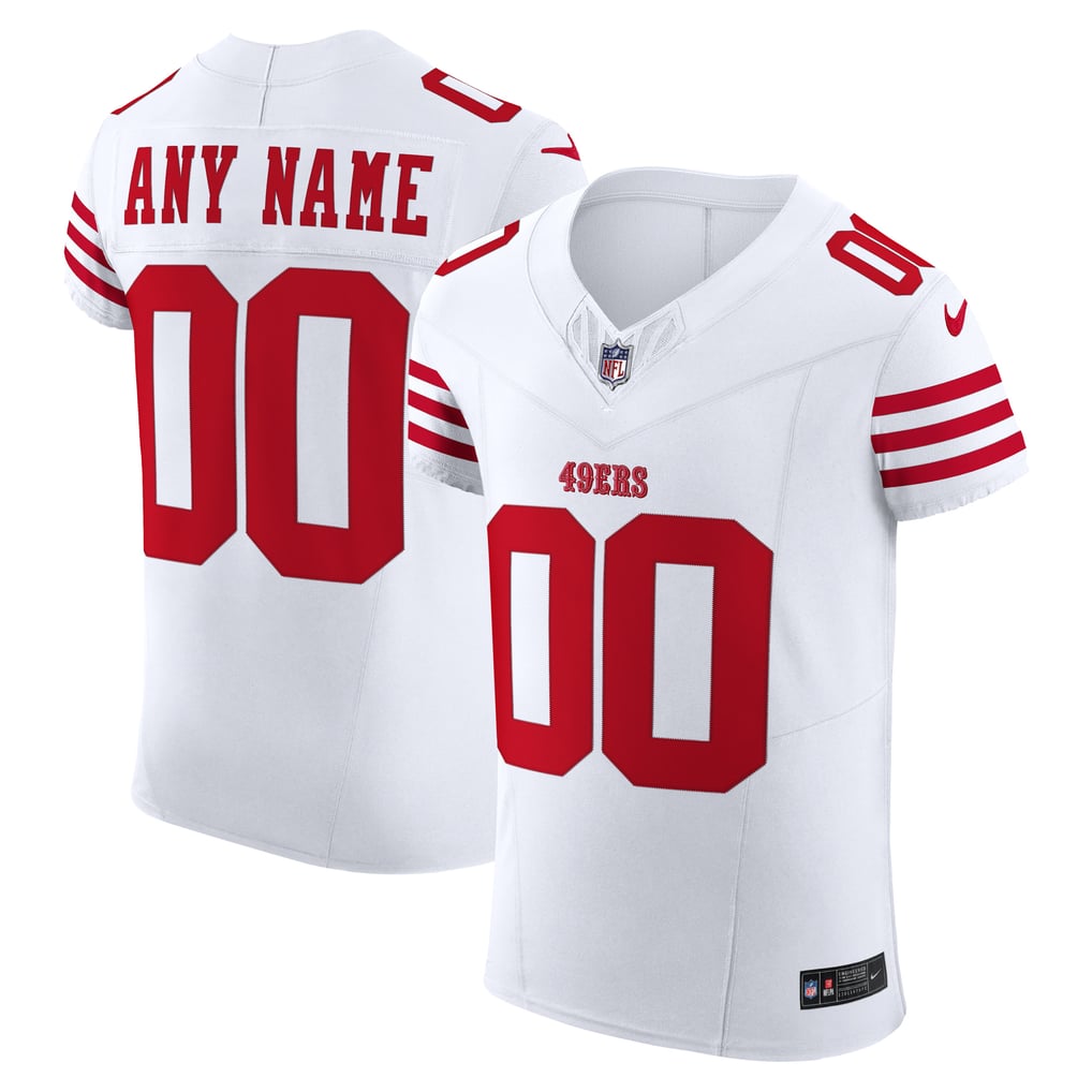 Men's San Francisco 49ers White Vapor F.U.S.E. Elite Custom Jersey
