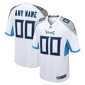 Men's Tennessee Titans White Custom Game Jersey