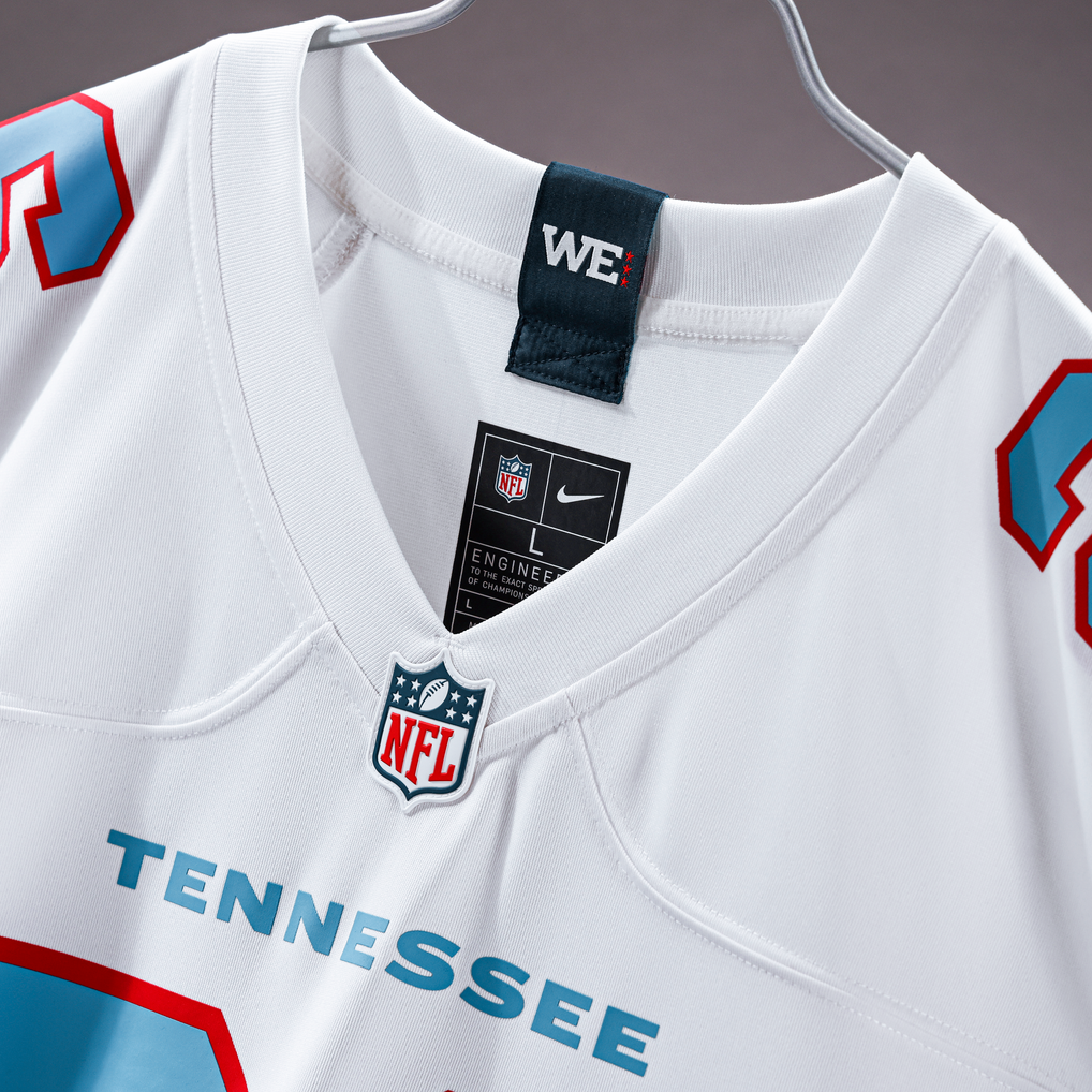 Men's Tennessee Titans White Game Custom Jersey