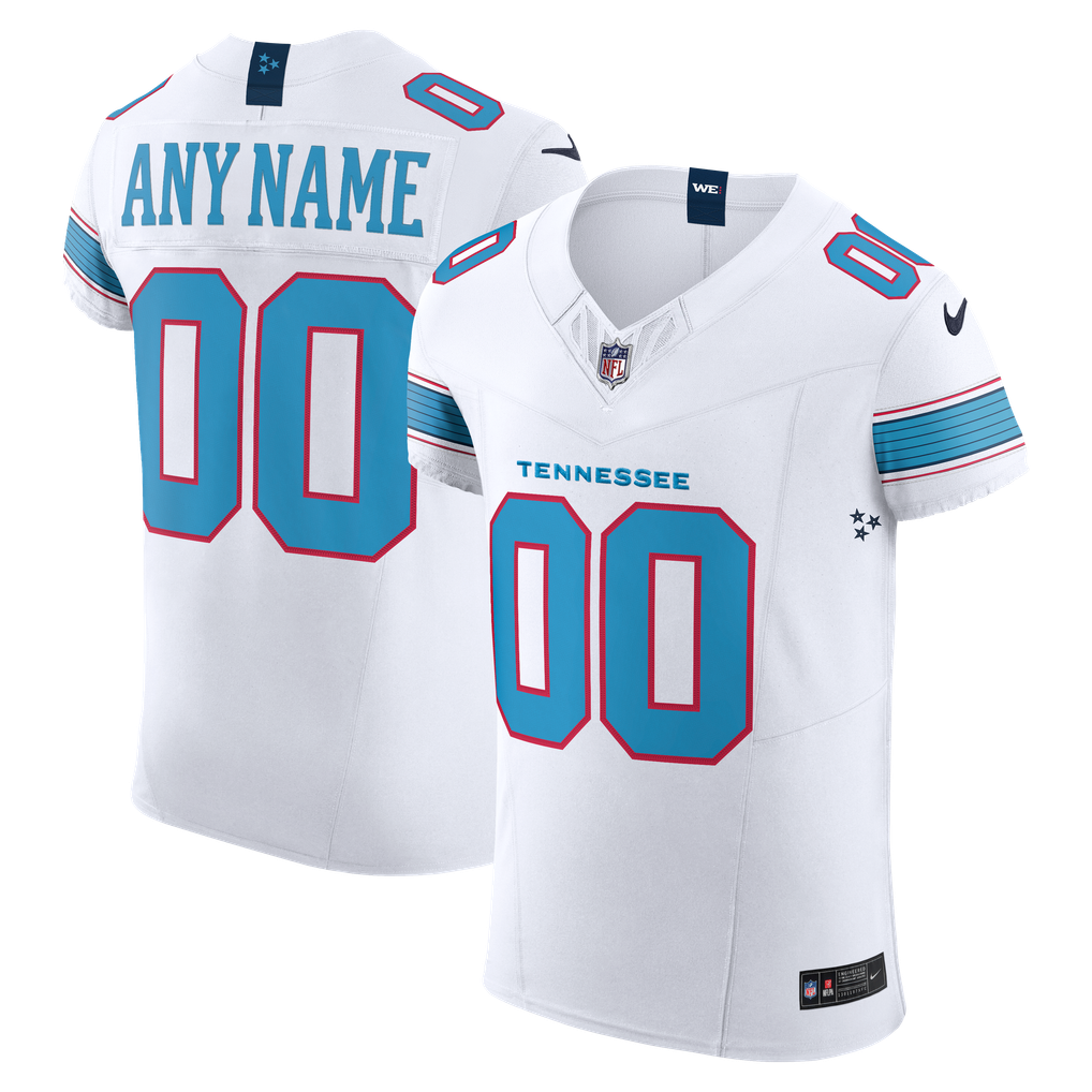 Men's Tennessee Titans White Vapor F.U.S.E. Elite Custom Jersey