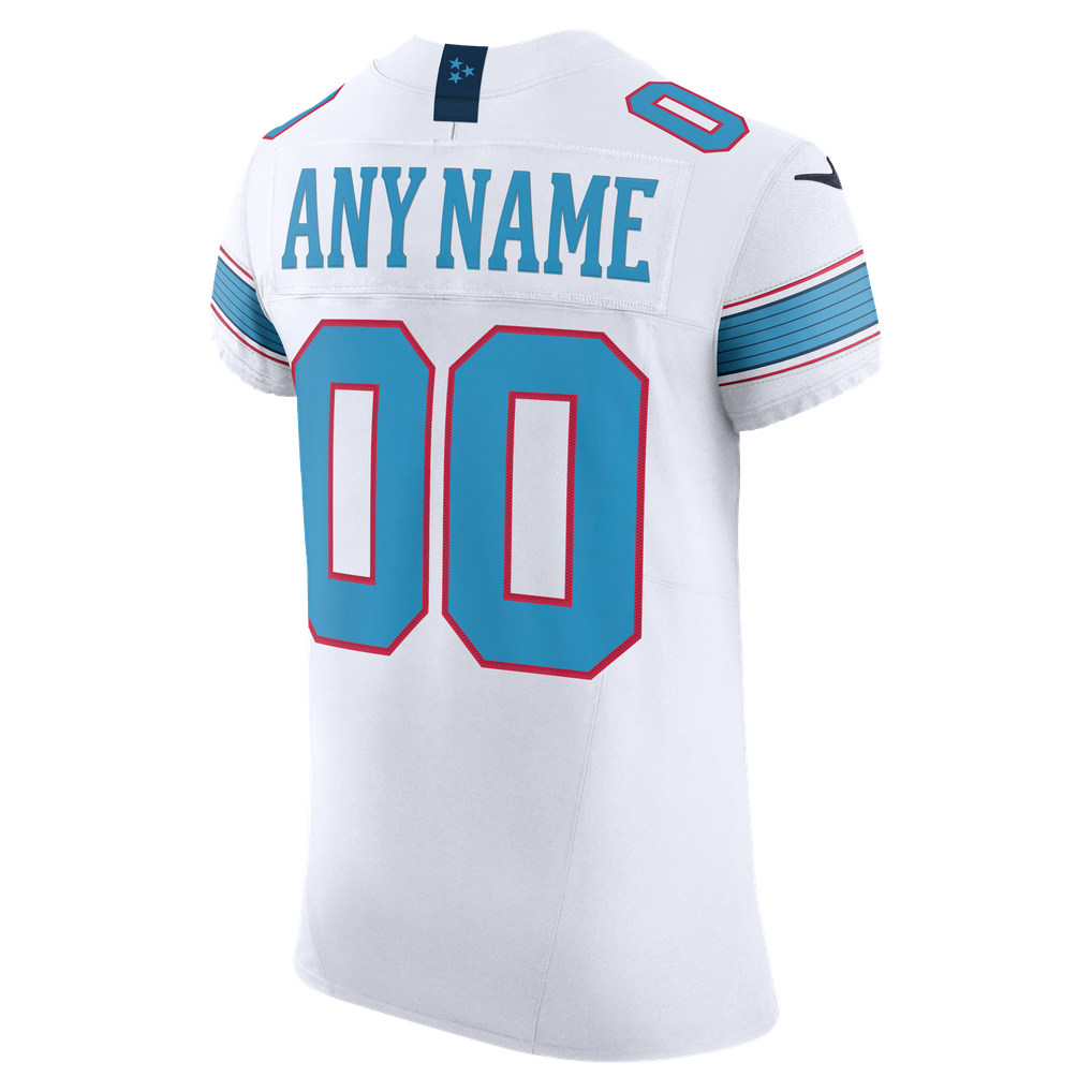 Men's Tennessee Titans White Vapor F.U.S.E. Elite Custom Jersey