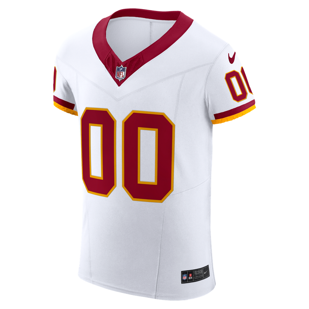 Men's Washington Commanders White Vapor F.U.S.E. Elite Custom Jersey