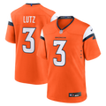 Men's Denver Broncos Wil Lutz Orange Team Game Jersey