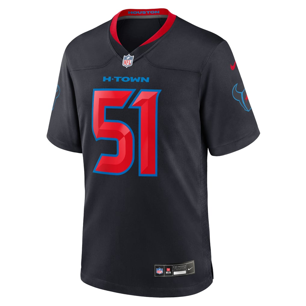 Men's Houston Texans Will Anderson Jr. Navy Alternate Game Jersey