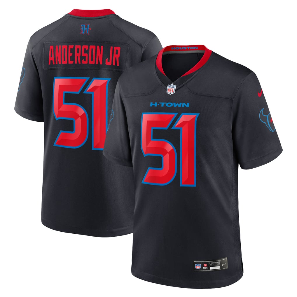 Men's Houston Texans Will Anderson Jr. Navy Alternate Game Jersey