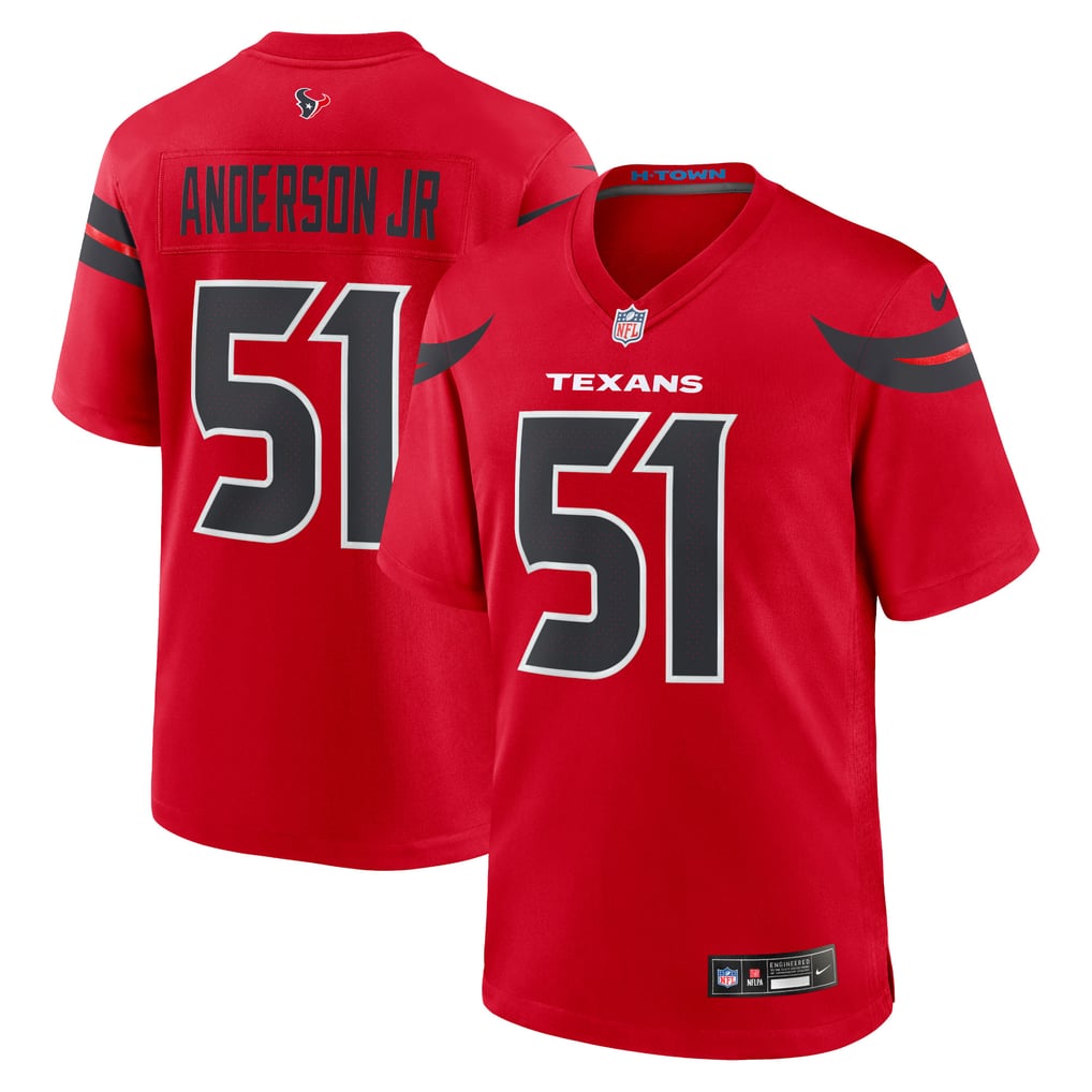 Men's Houston Texans Will Anderson Jr. Red Alternate Game Jersey