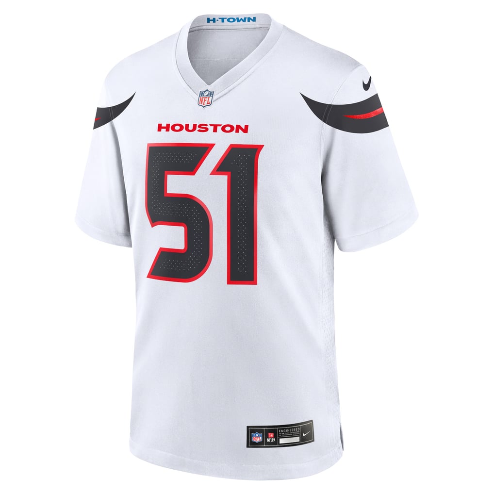 Men's Houston Texans Will Anderson Jr. White Game Jersey