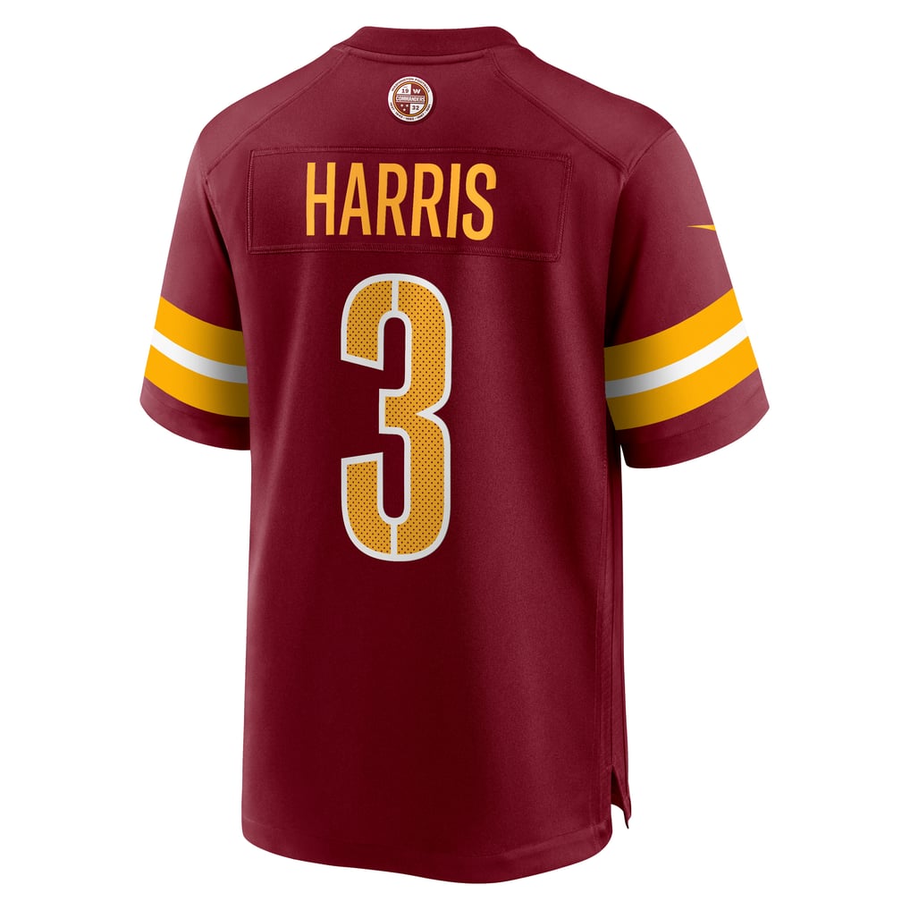 Men's Washington Commanders Will Harris Burgundy Team Game Jersey