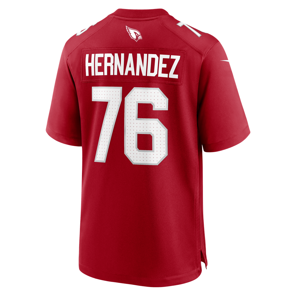 Men's Arizona Cardinals Will Hernandez Cardinal Team Game Jersey
