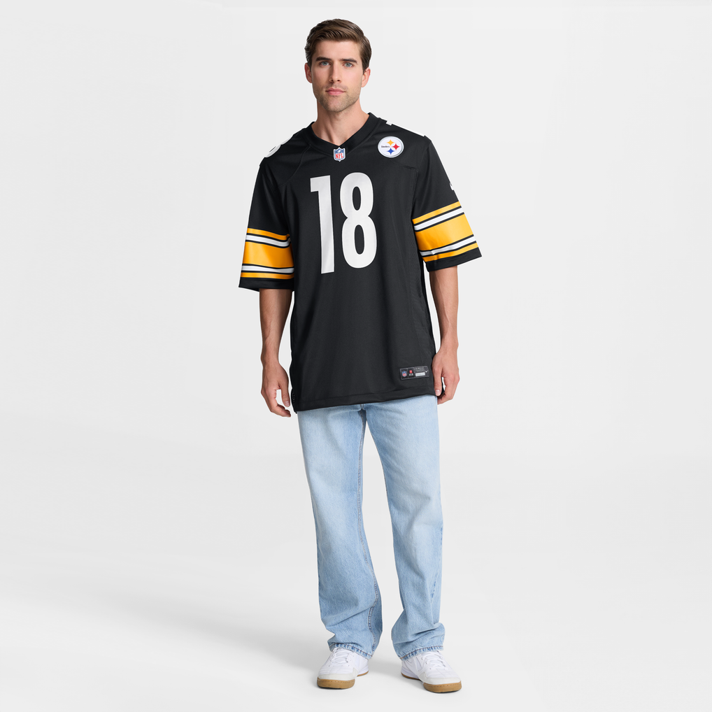 Men's Pittsburgh Steelers Will Howard Black Team Game Jersey