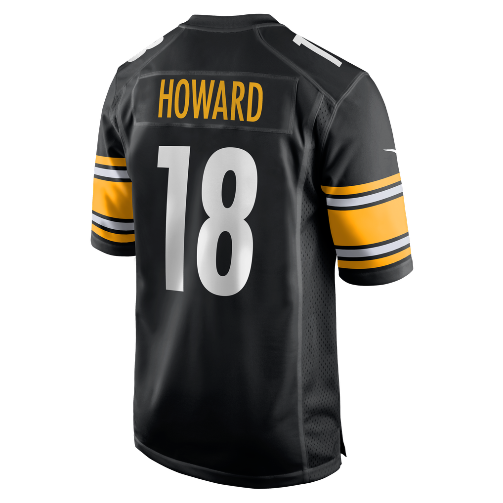 Men's Pittsburgh Steelers Will Howard Black Team Game Jersey