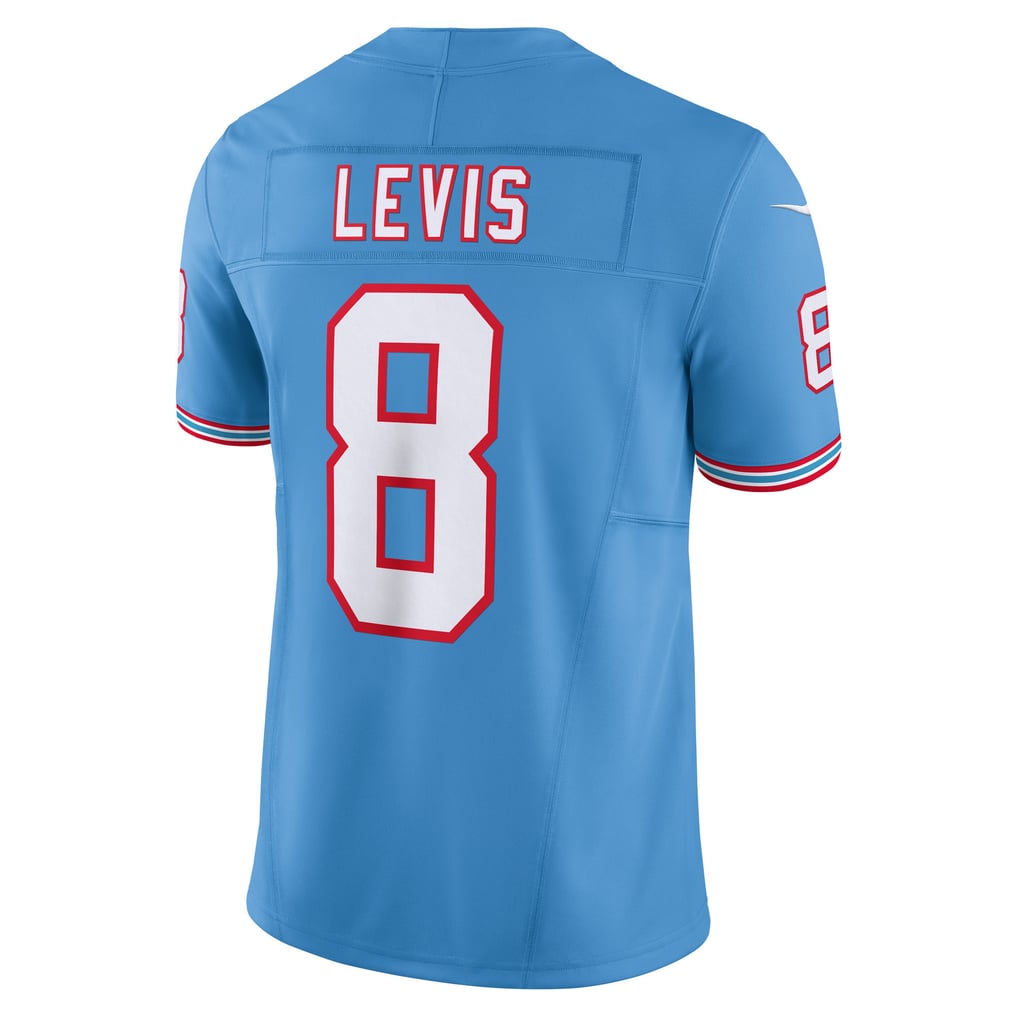 Men's Tennessee Titans Will Levis Light Blue Alternate Oilers Throwback Vapor F.U.S.E. Limited Jersey