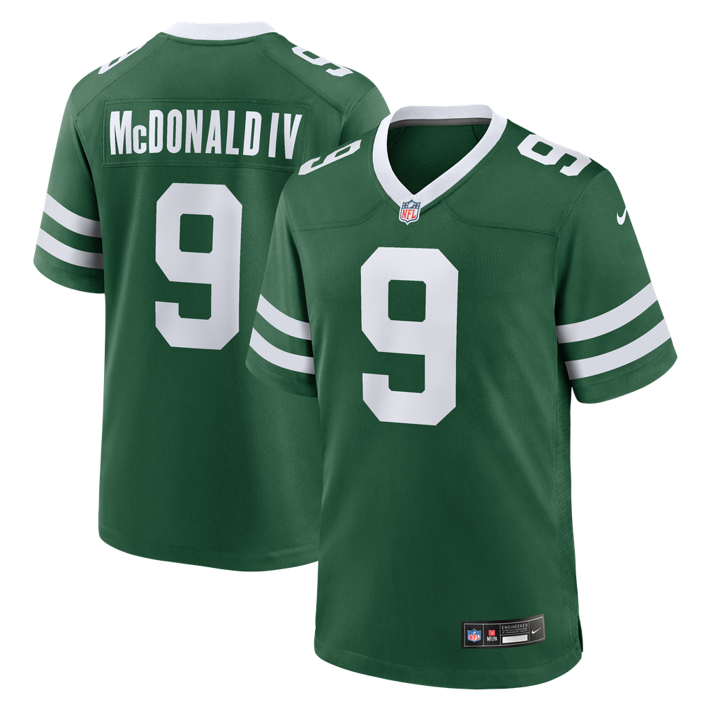 Men's New York Jets Will McDonald IV Legacy Green Team Game Jersey