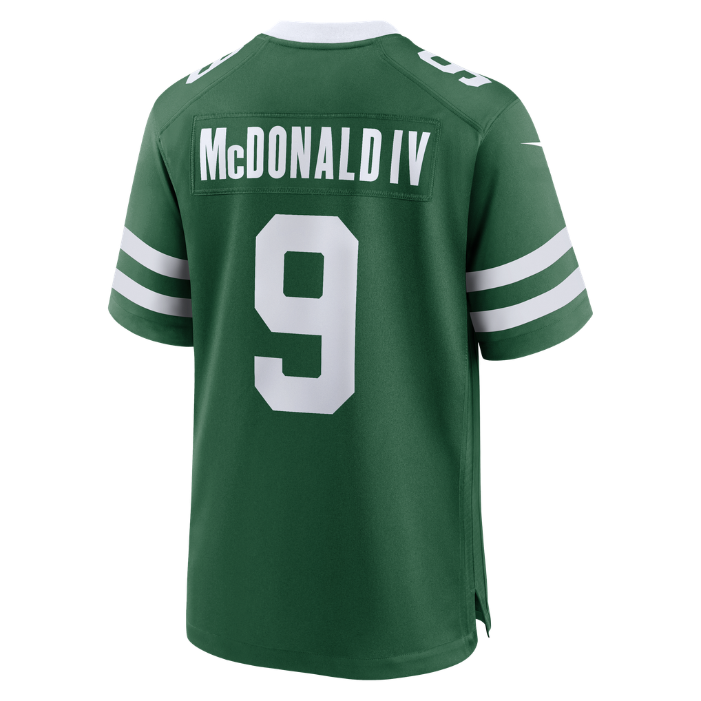 Men's New York Jets Will McDonald IV Legacy Green Team Game Jersey