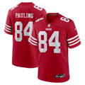 Men's San Francisco 49ers Will Pauling Scarlet Team Game Jersey