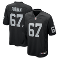 Men's Las Vegas Raiders Will Putnam Black Team Game Jersey