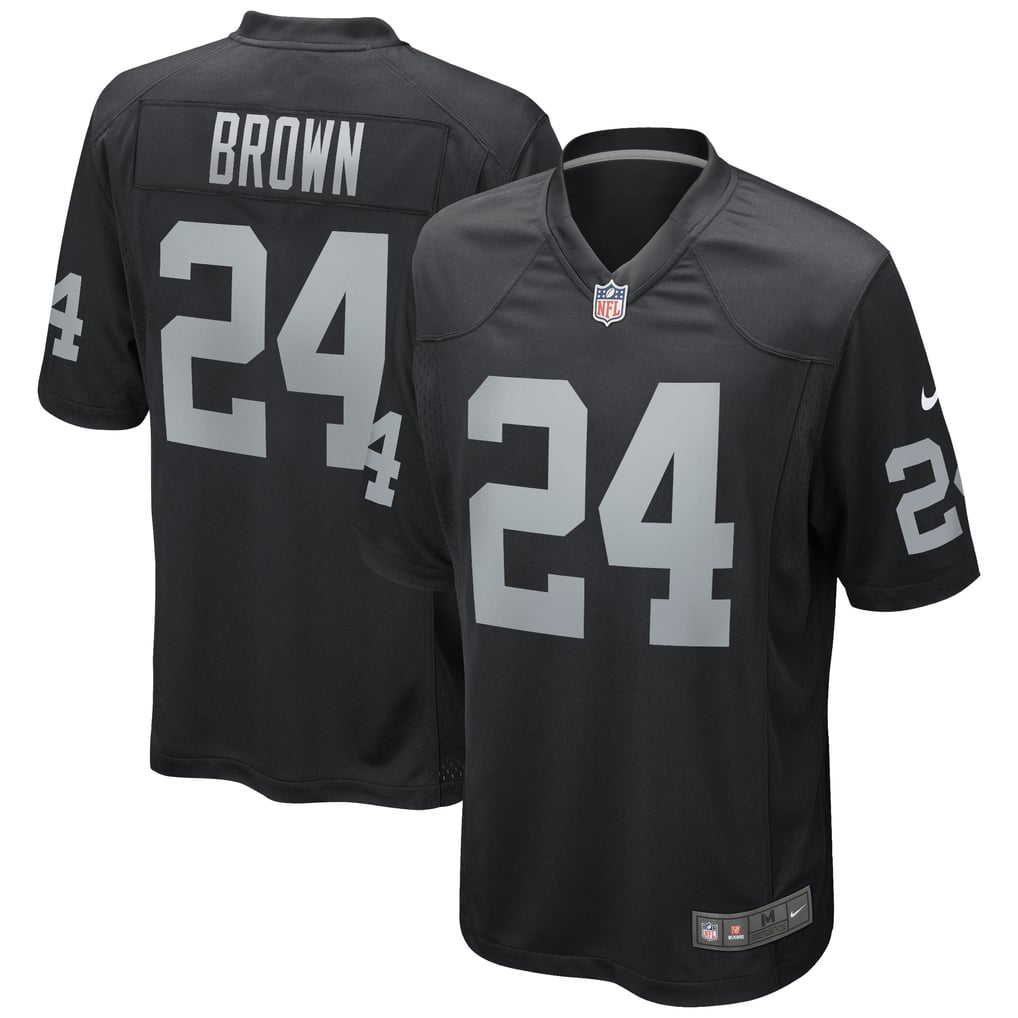 Men's Las Vegas Raiders Willie Brown Black Game Retired Player Jersey