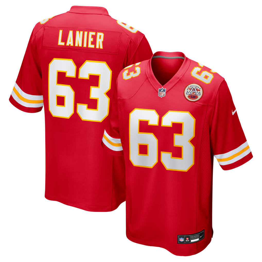 Men's Kansas City Chiefs Willie Lanier Red Retired Player Jersey