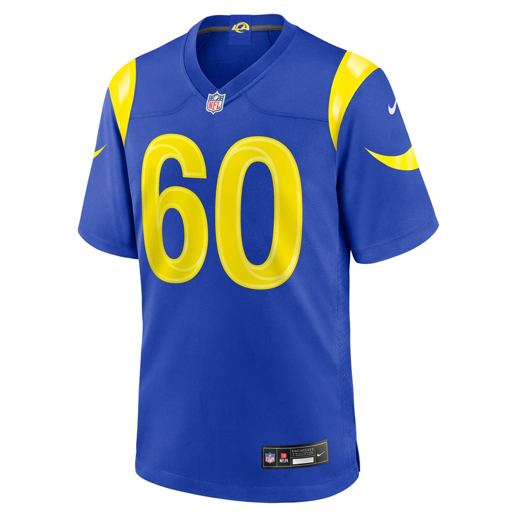 Men's Los Angeles Rams Wyatt Bowles Royal Team Game Jersey