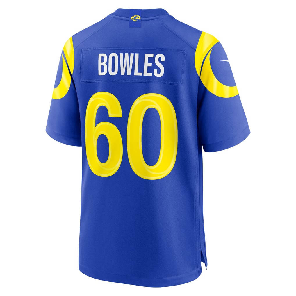 Men's Los Angeles Rams Wyatt Bowles Royal Team Game Jersey