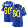 Men's Los Angeles Rams Wyatt Bowles Royal Team Game Jersey