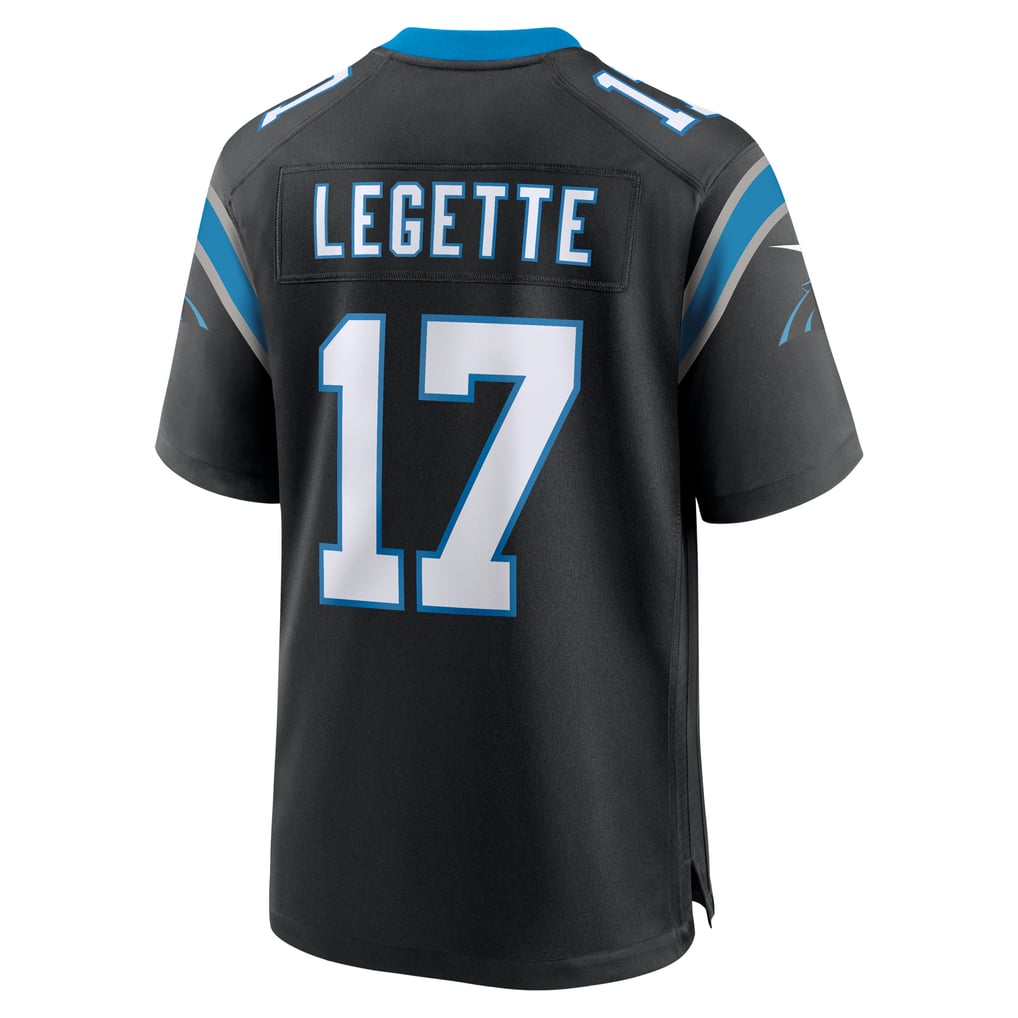 Men's Carolina Panthers Xavier Legette Black Team Game Player Jersey