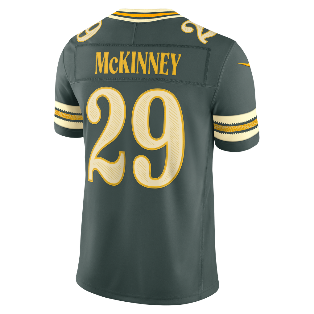 Men's Green Bay Packers Xavier McKinney Green 2026 Rivalries Collection Stitched Limited Jersey