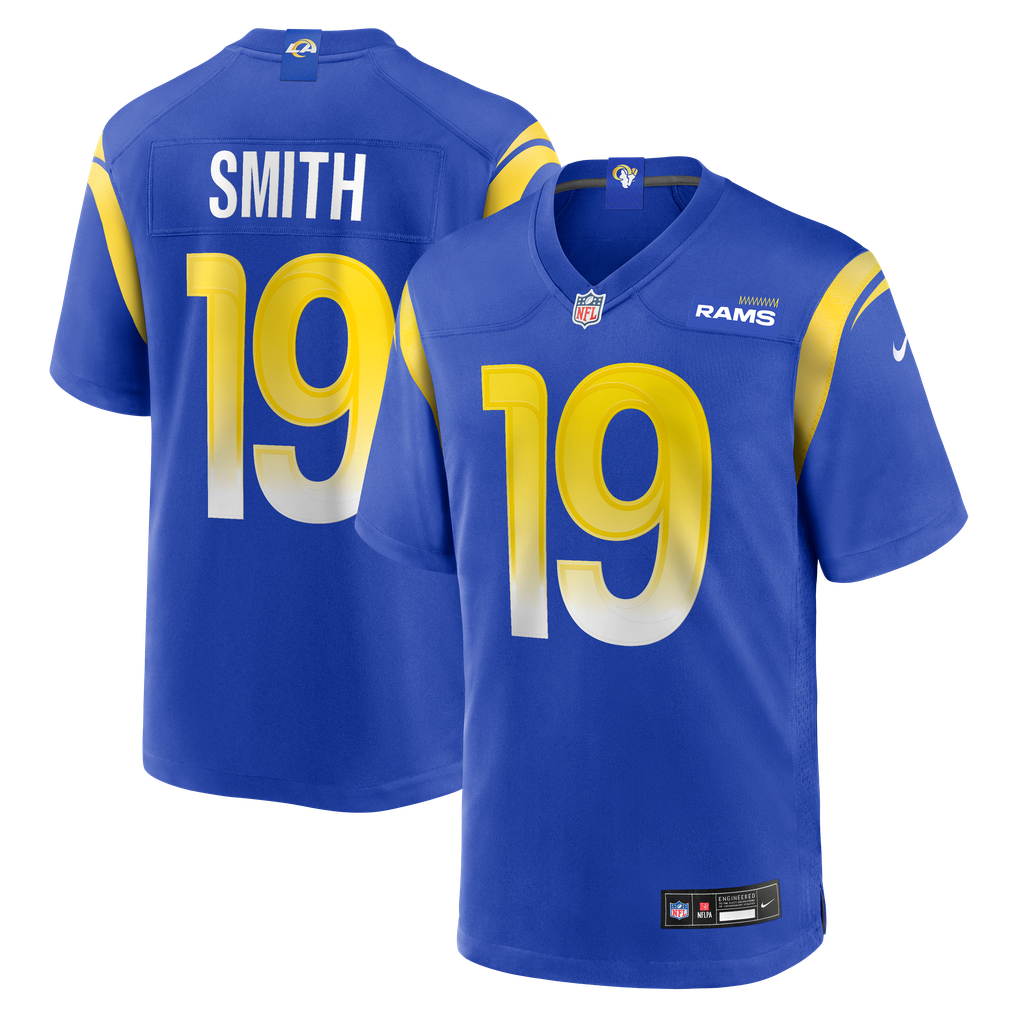 Men's Los Angeles Rams Xavier Smith Royal Home Game Jersey