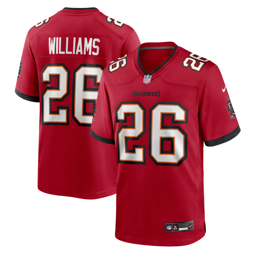 Men's Tampa Bay Buccaneers Xavier Williams Red Team Game Jersey