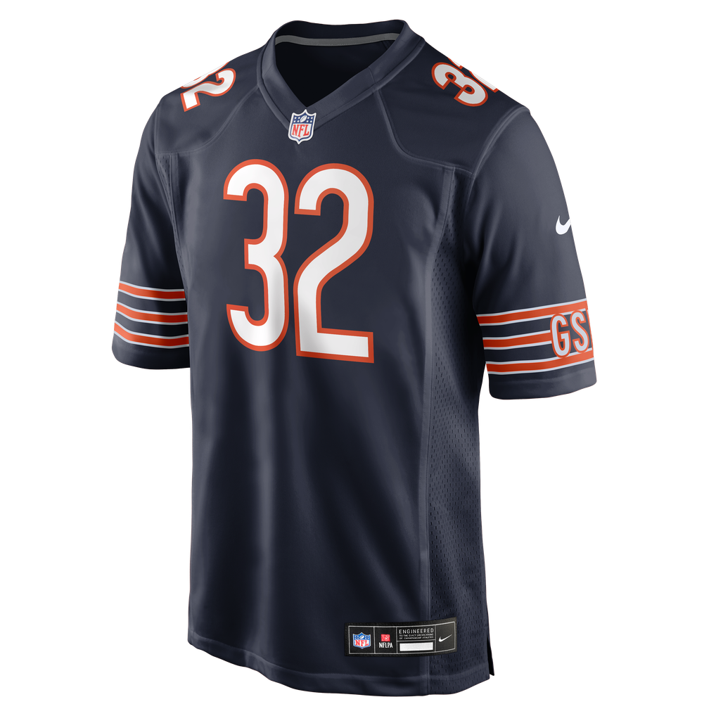 Men's Chicago Bears Xavier Woods Navy Team Game Jersey