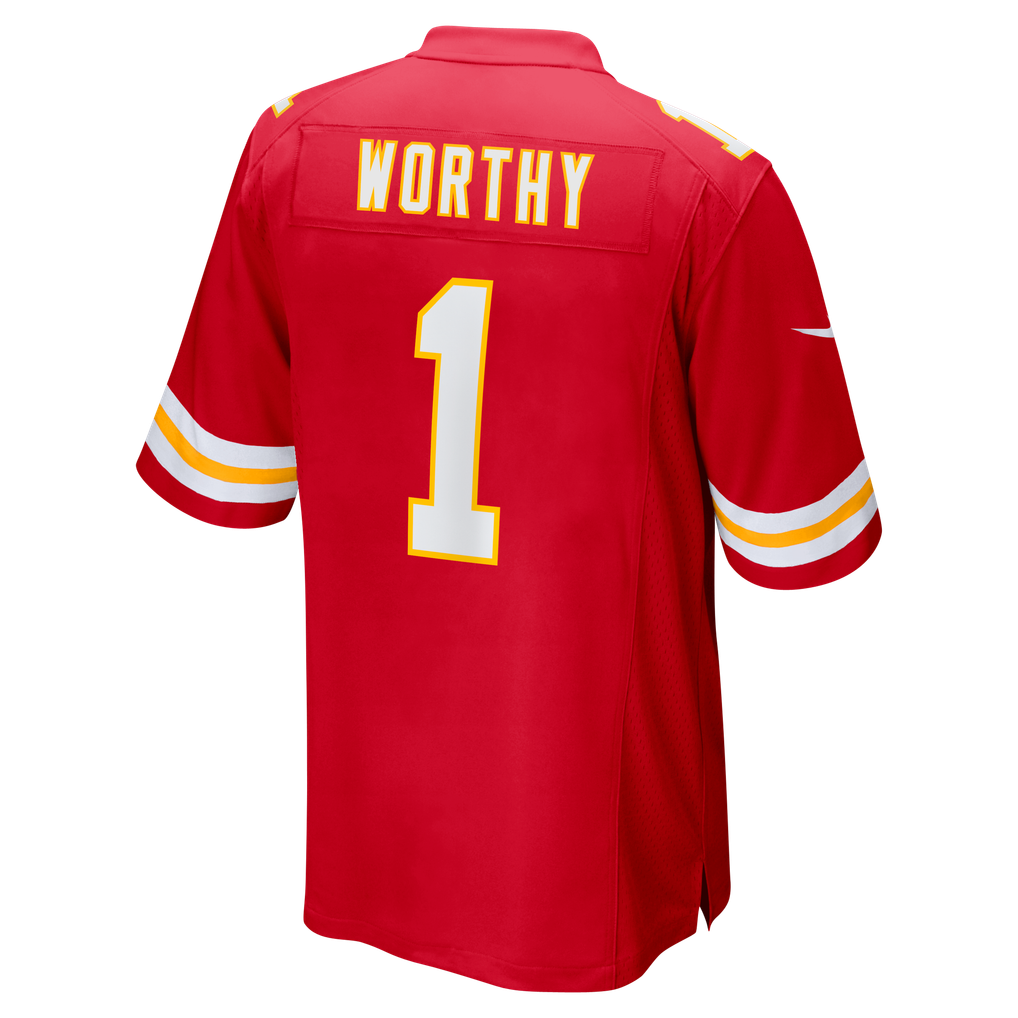 Men's Kansas City Chiefs Xavier Worthy Red Player Game Jersey
