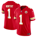 Men's Kansas City Chiefs Xavier Worthy Red Team Vapor F.U.S.E. Stitched Limited Jersey