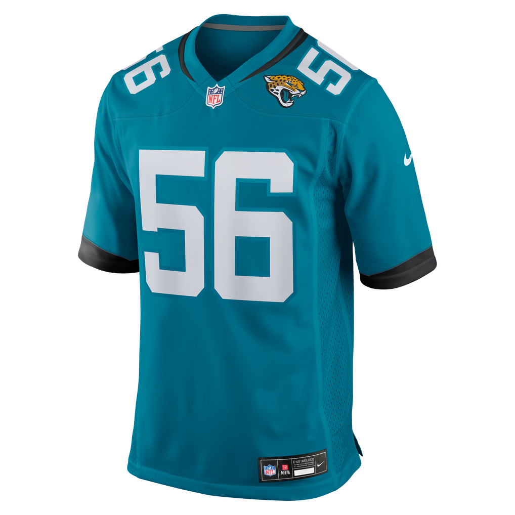 Men's Jacksonville Jaguars Yasir Abdullah Teal Team Game Jersey