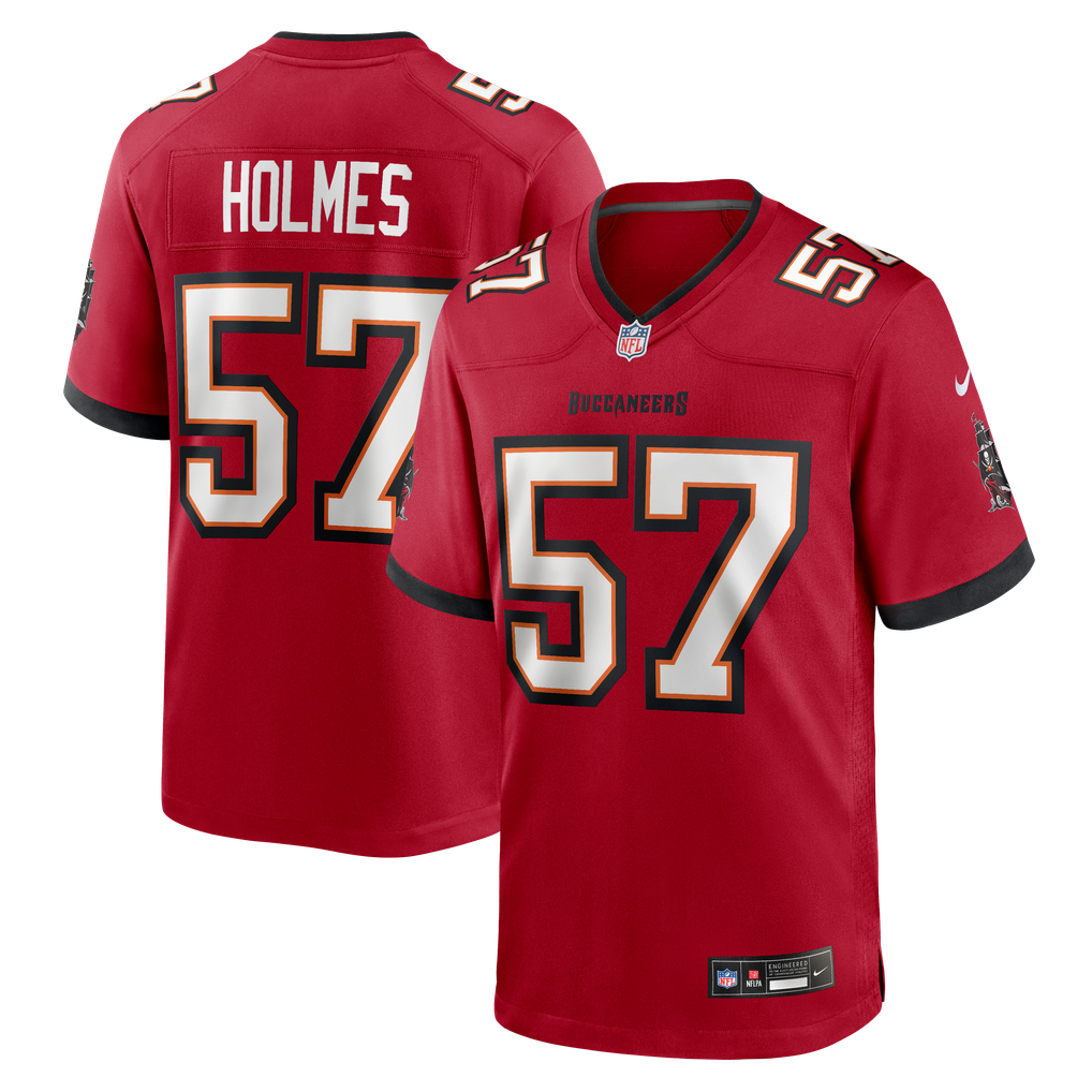 Men's Tampa Bay Buccaneers Yasir Holmes Red Team Game Jersey