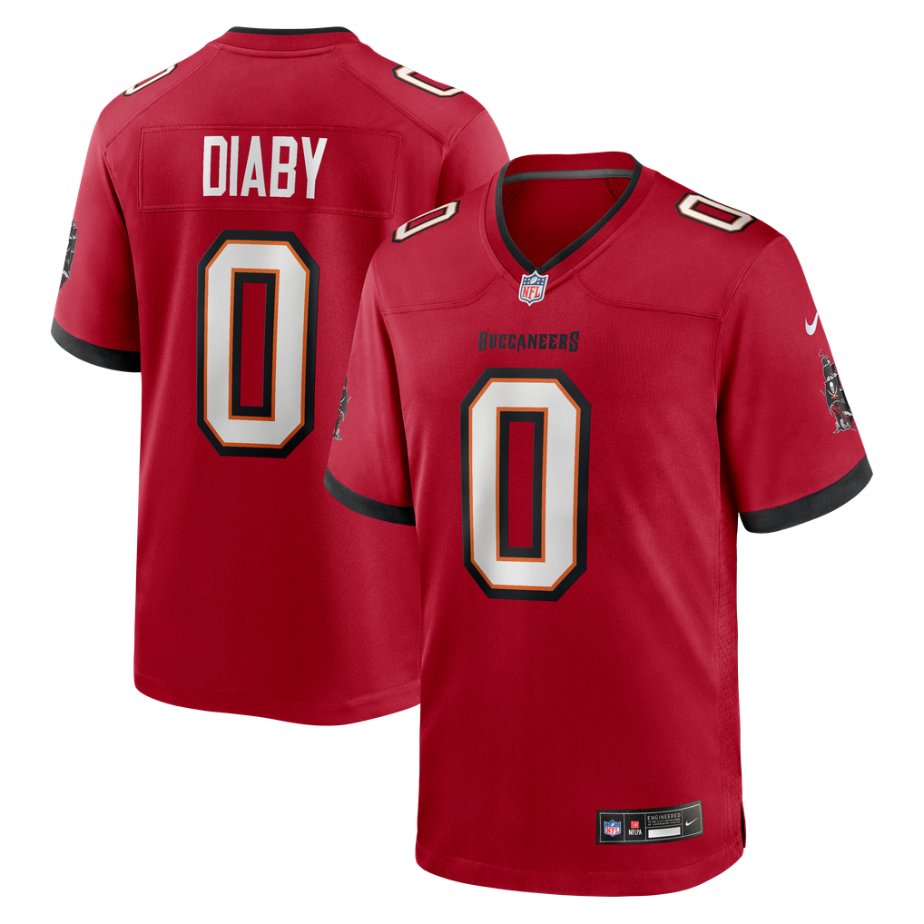 Men's Tampa Bay Buccaneers YaYa Diaby Red Game Jersey