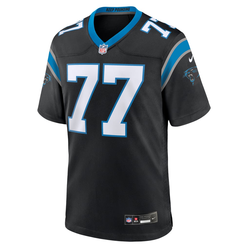 Men's Carolina Panthers Yosh Nijman Black Game Jersey