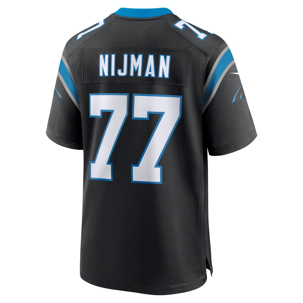Men's Carolina Panthers Yosh Nijman Black Game Jersey