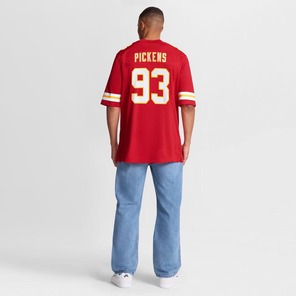 Men's Kansas City Chiefs Zacch Pickens Red Team Game Jersey